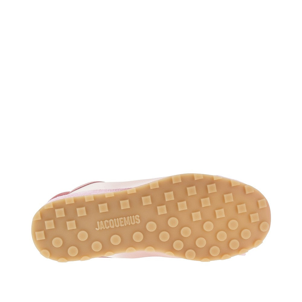 Nubuck leather and mesh 'Tennis' sneakers