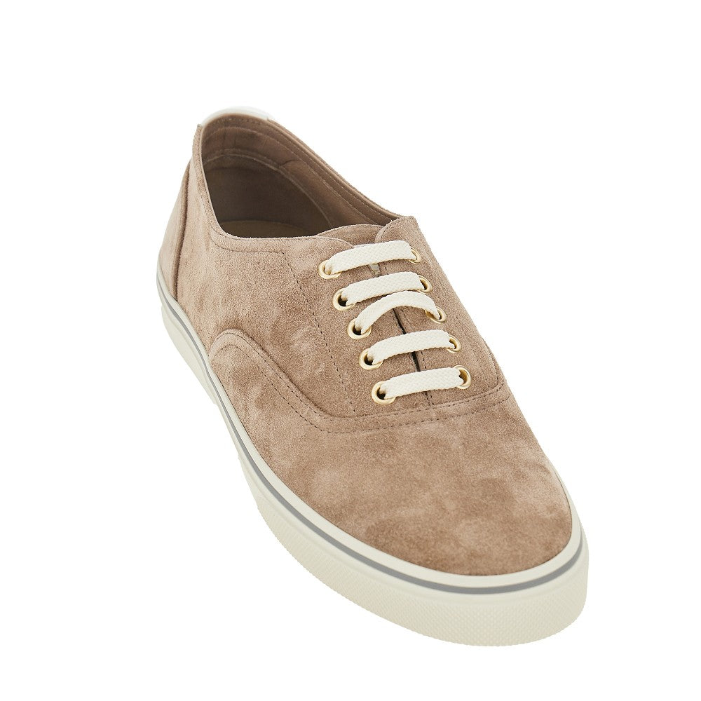 Sneakers in pelle scamosciata