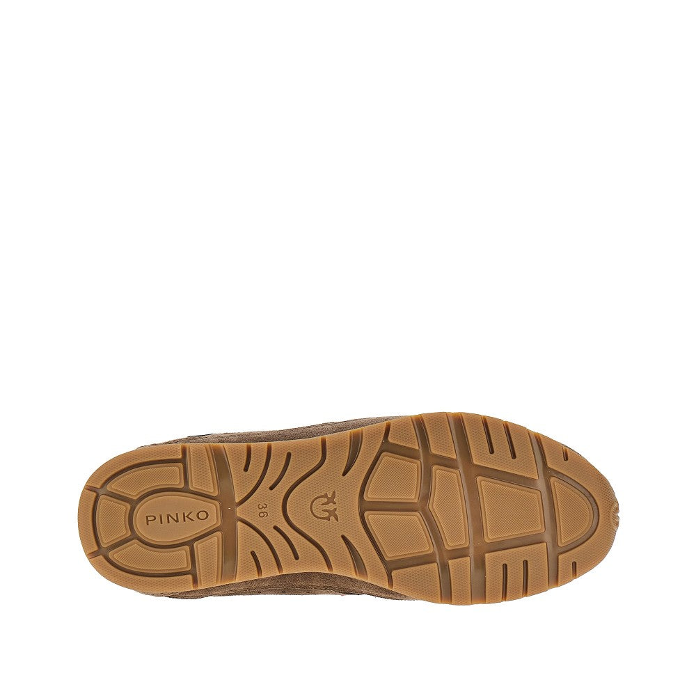 Sneakers in pelle scamosciata e nylon