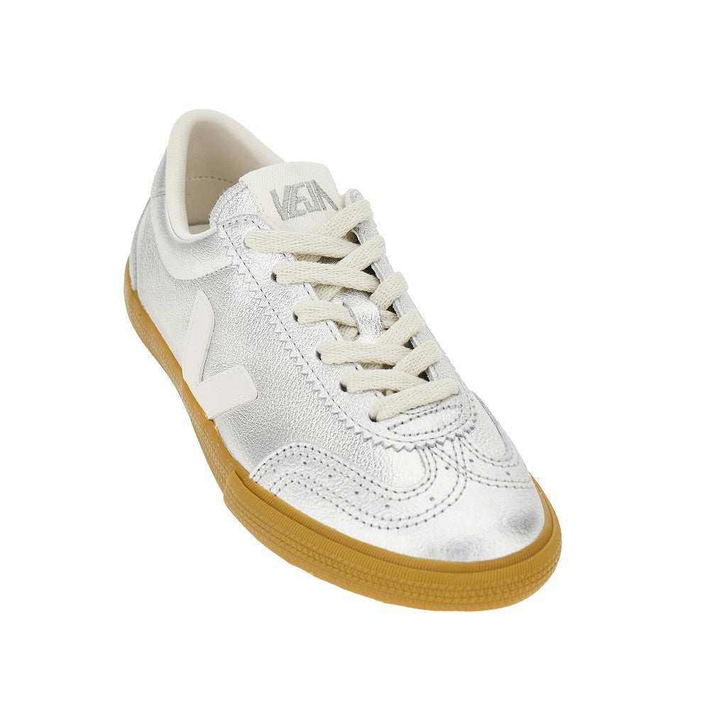 Metallic leather 'Volley' sneakers