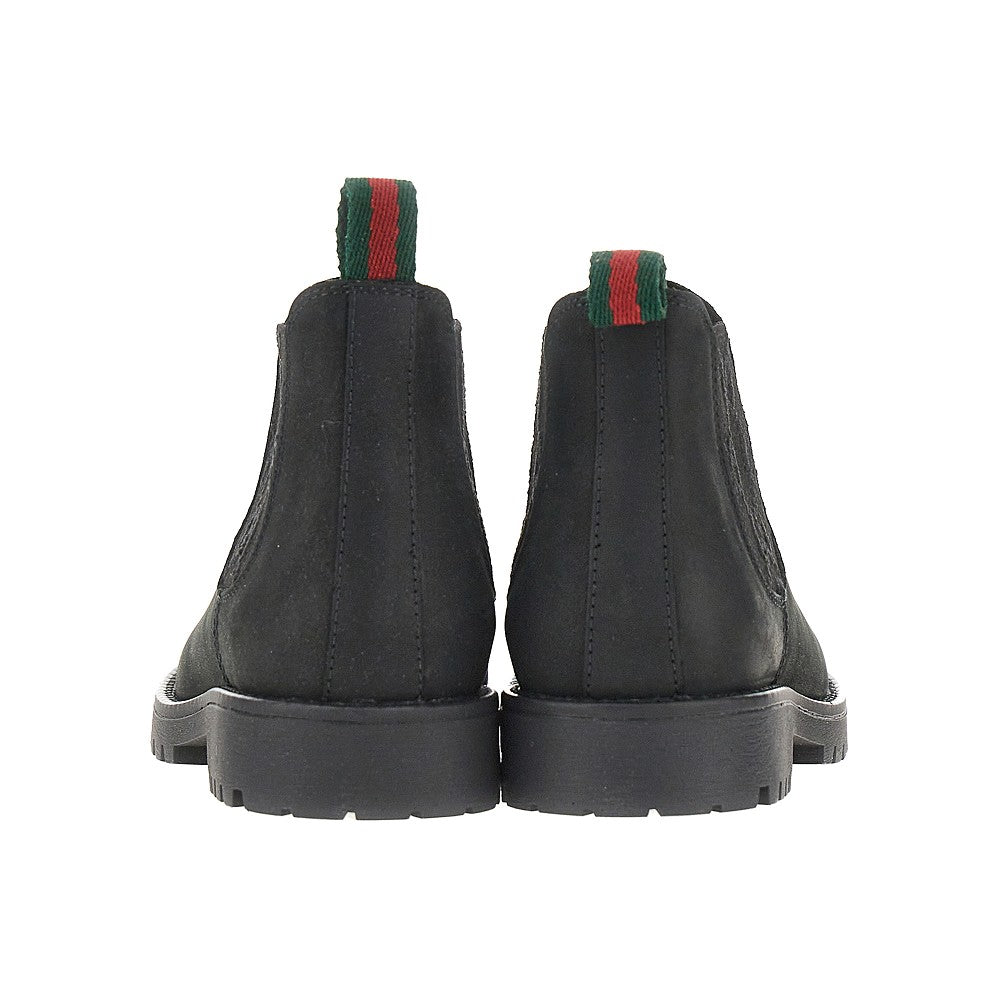 Waxed leather boots