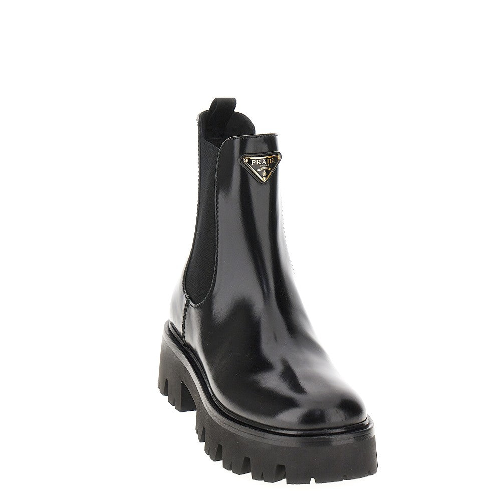 Spazzolato leather Chelsea boots