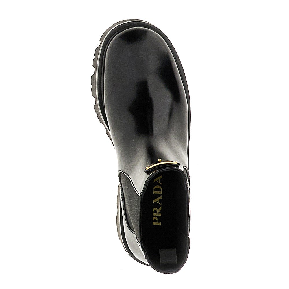 Spazzolato leather Chelsea boots