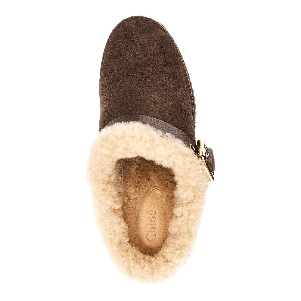 'Nama' wedge heel mules