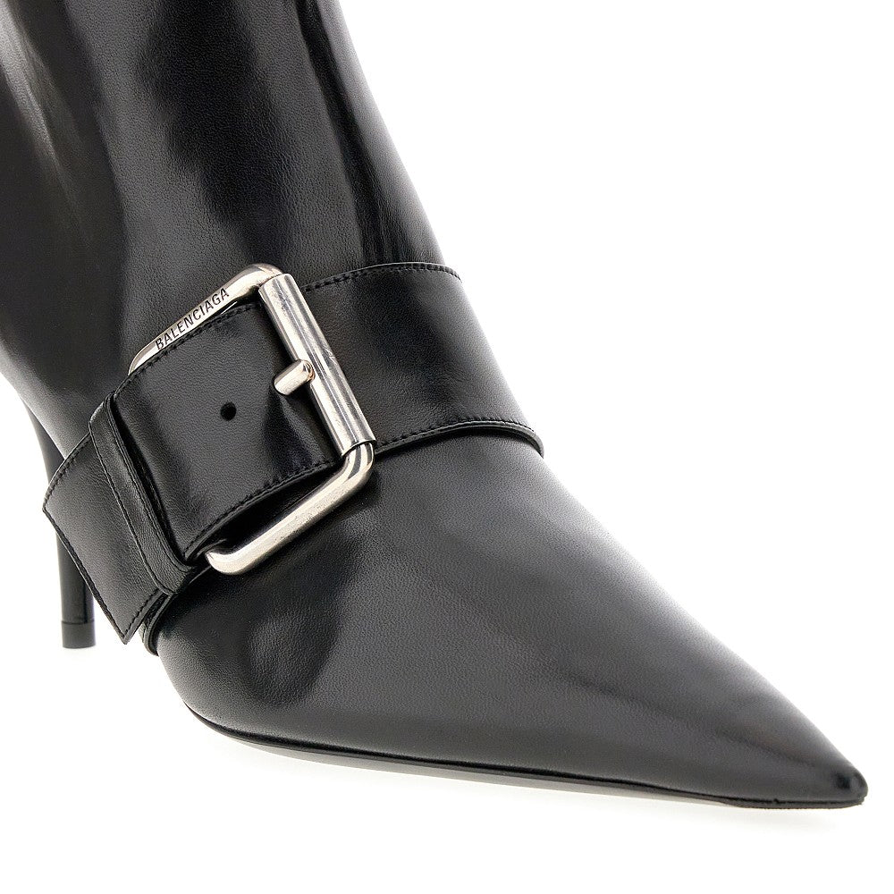 &#39;Knf. Belt&#39; leather boots
