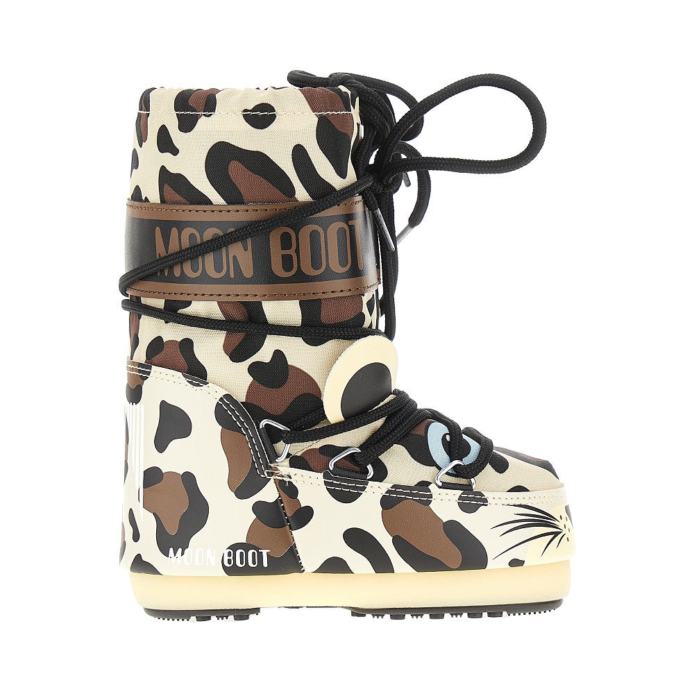 Spotted nylon 'Icon' boots