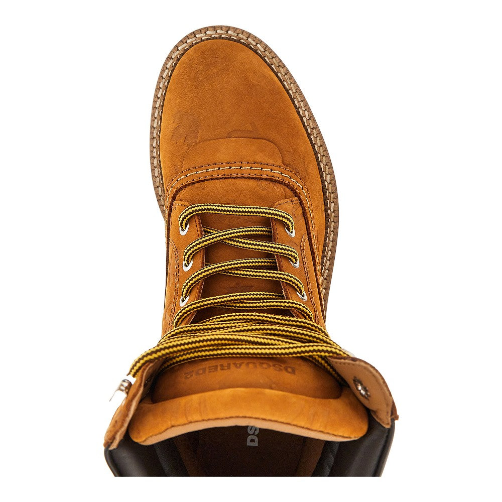 Stivaletti 'D2 Monogram' in nabuk