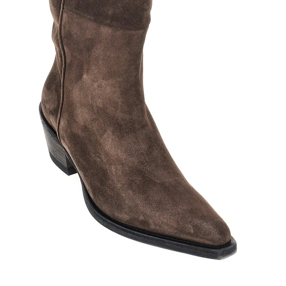 Stivali Western 'Clive' in pelle scamosciata
