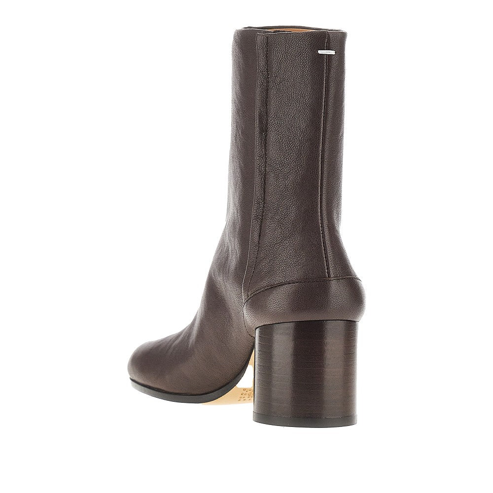 'Tabi' leather ankle boots