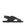 Leather and jacquard fabric sandals