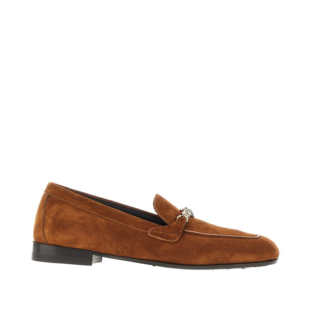 'Medusa' suede leather loafers