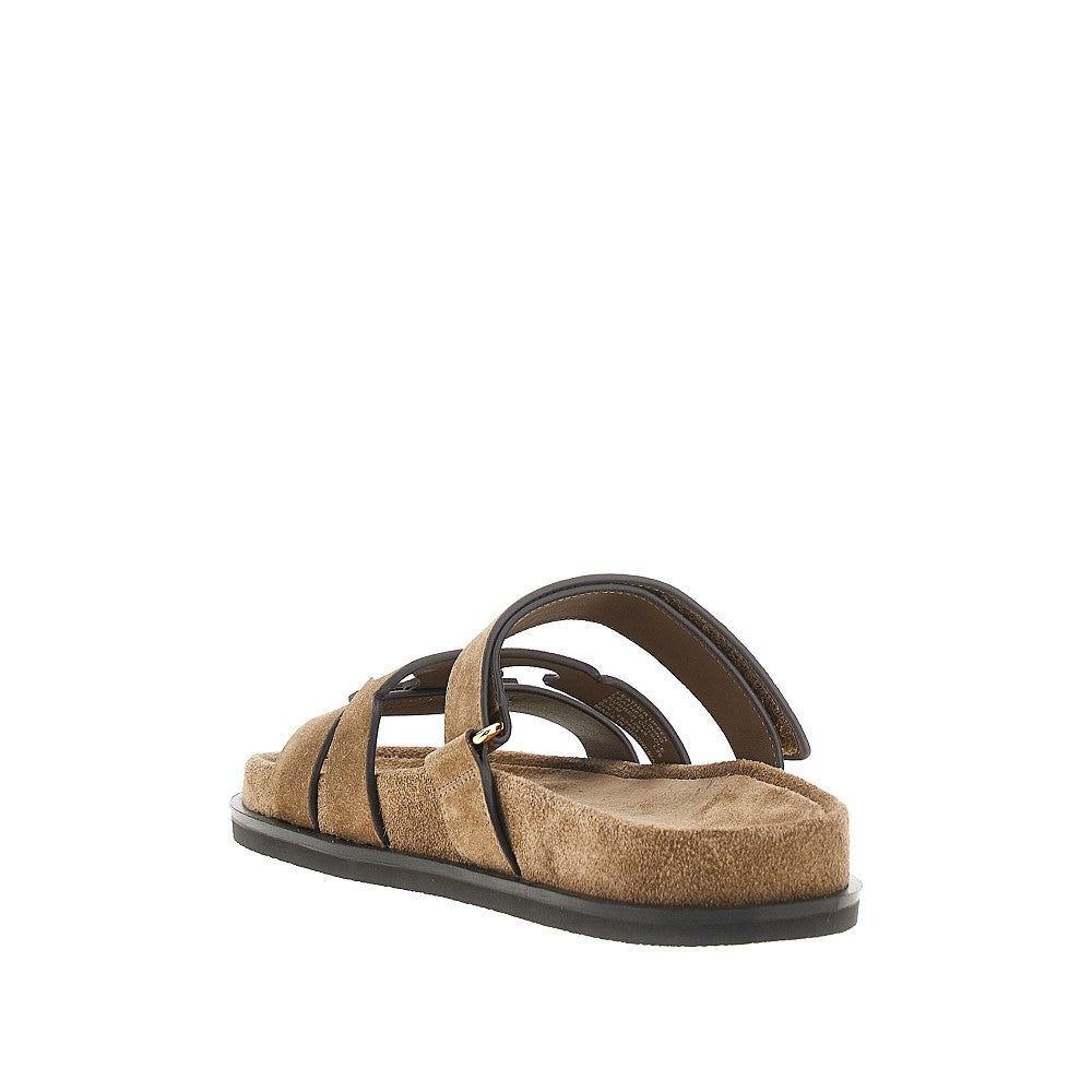Slides 'Ines' in pelle scamosciata