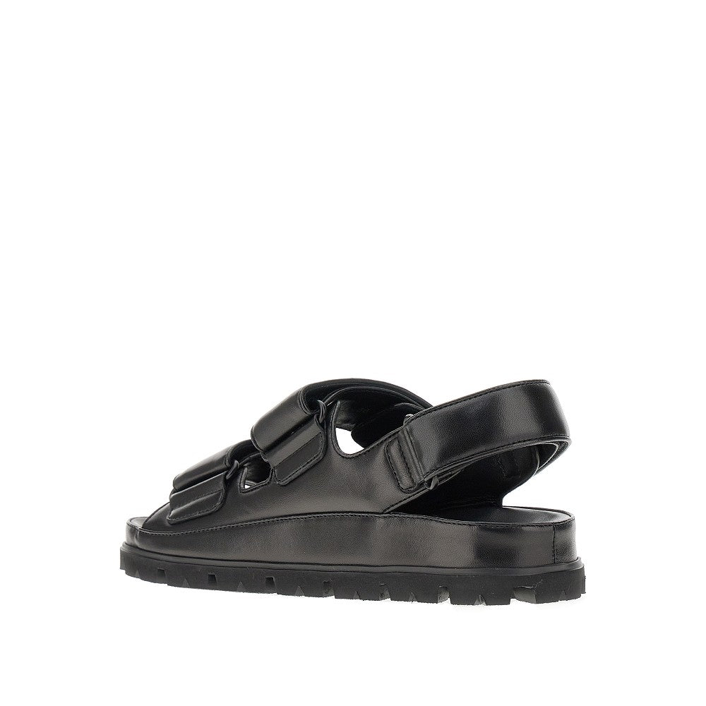 Padded nappa leather sandals