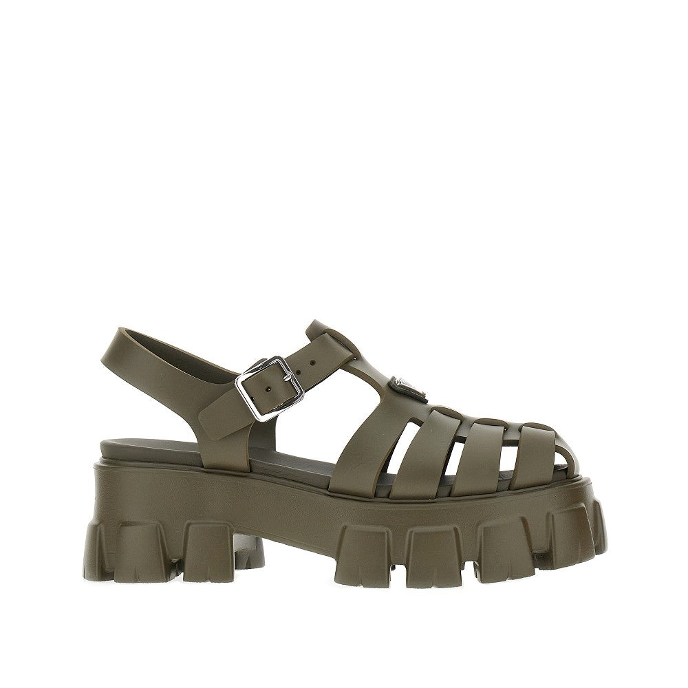 Monolith sole rubber sandals