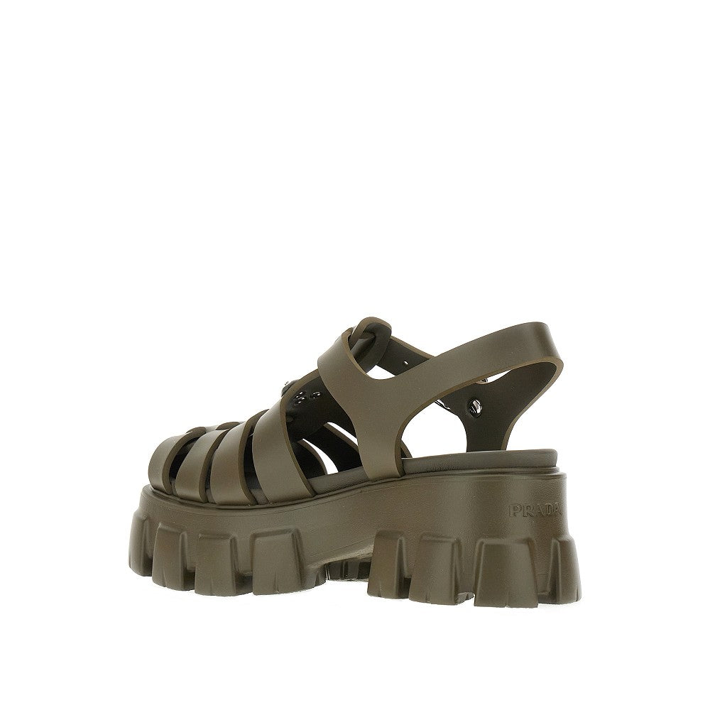 Monolith sole rubber sandals