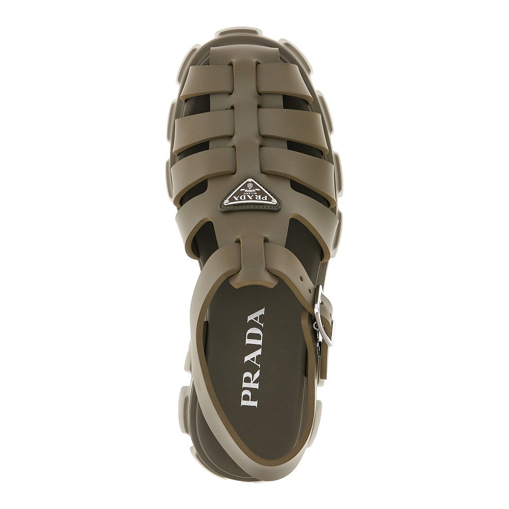 Monolith sole rubber sandals