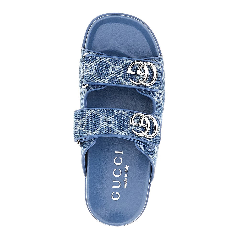 GG fabric slides with GG details