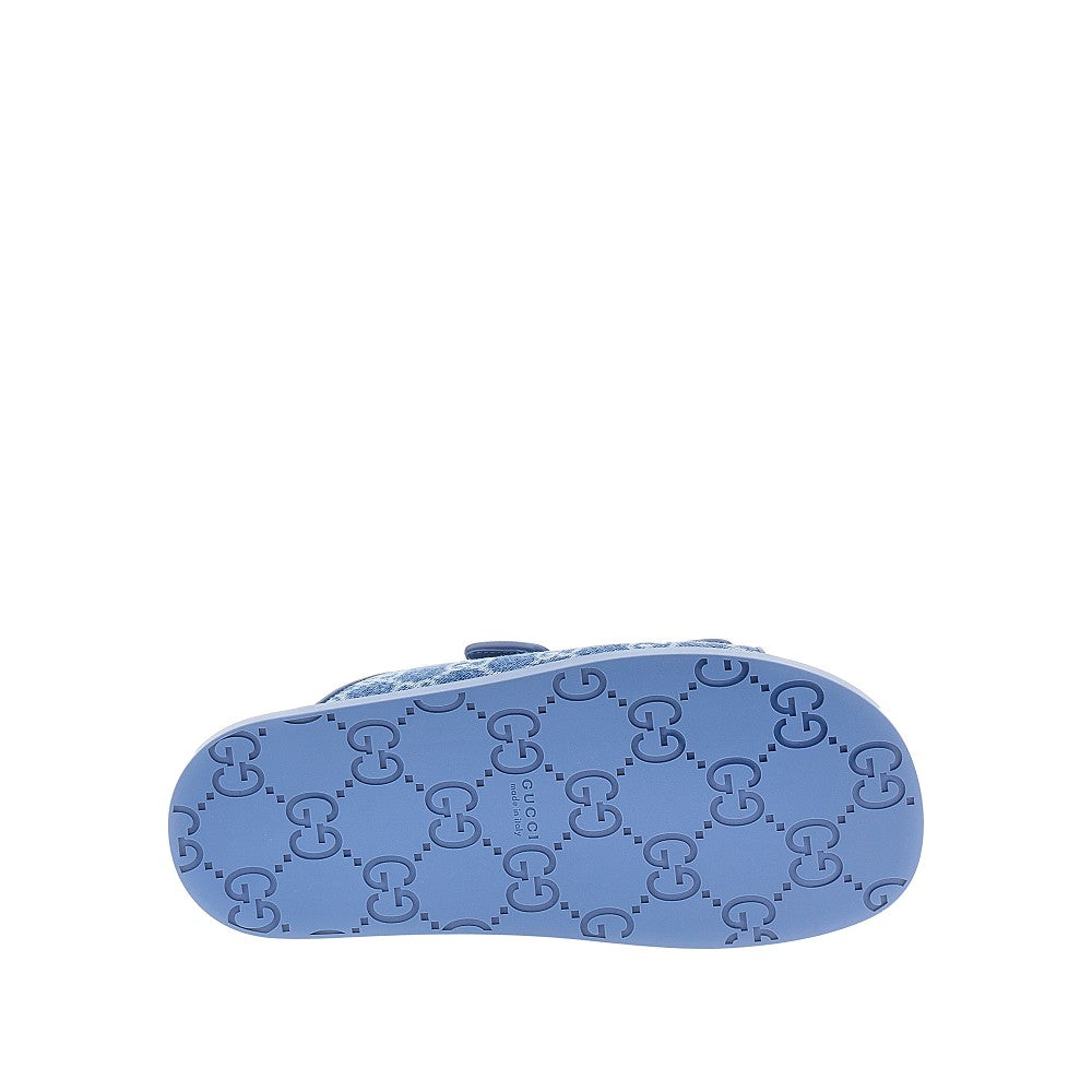 GG fabric slides with GG details