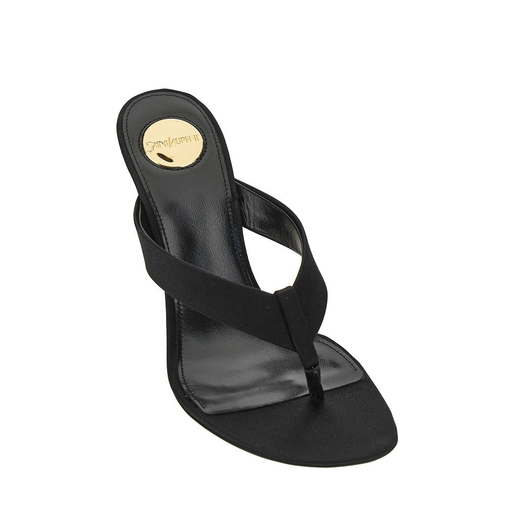 'Opyum' satin thong mules