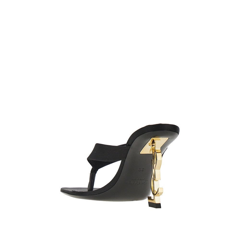 'Opyum' satin thong mules