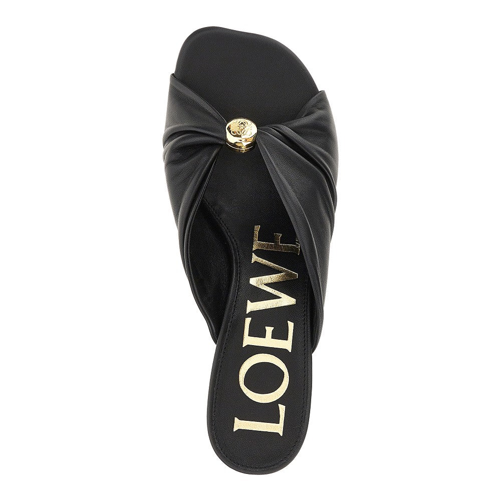 Slides 'Pebble Soft' in nappa