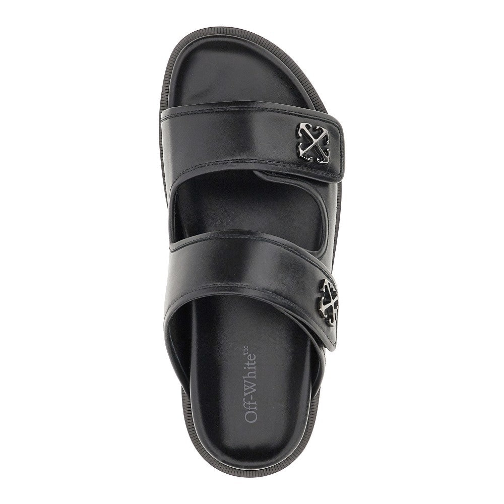 Leather Double Strap slides