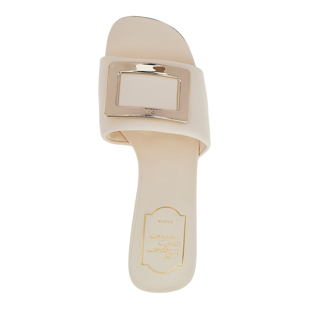 Mules in nappa con fibbia Viv'Choc