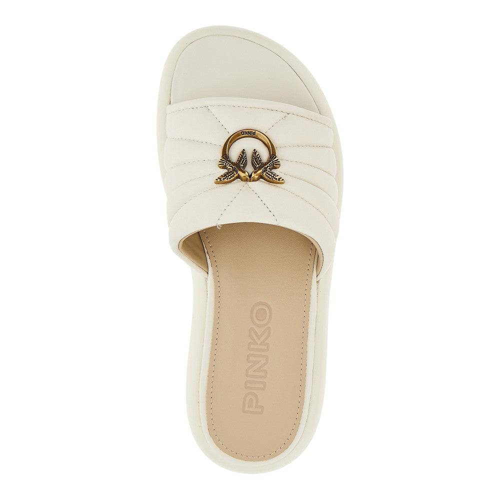 Ciabatte in nappa 'Love Birds'