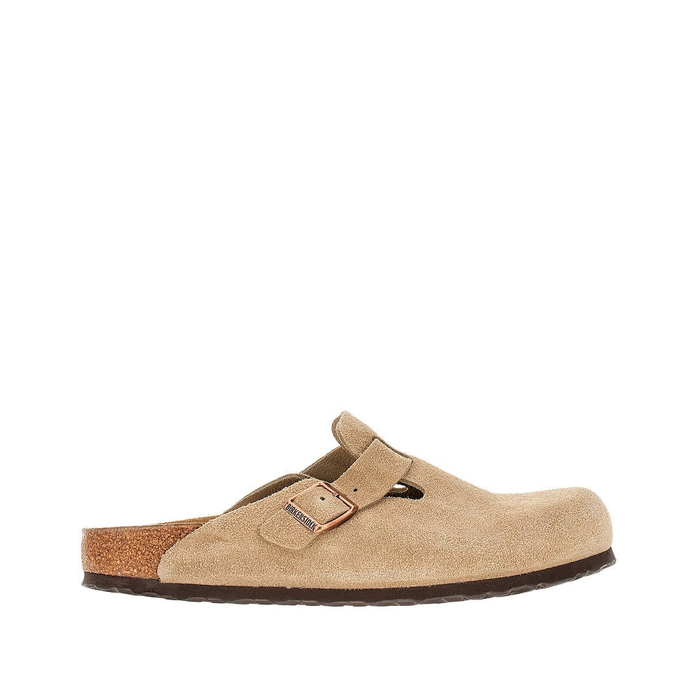Suede leather 'Boston' sabot