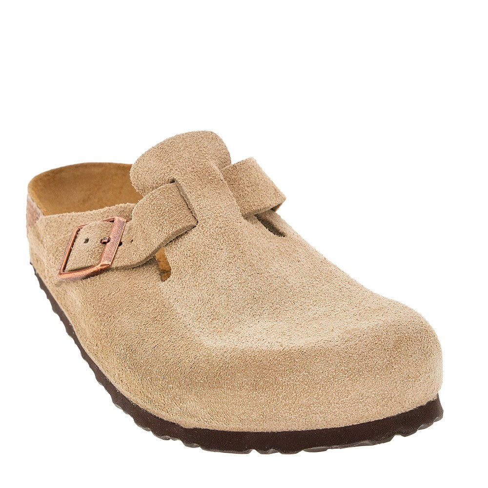 Suede leather 'Boston' sabot
