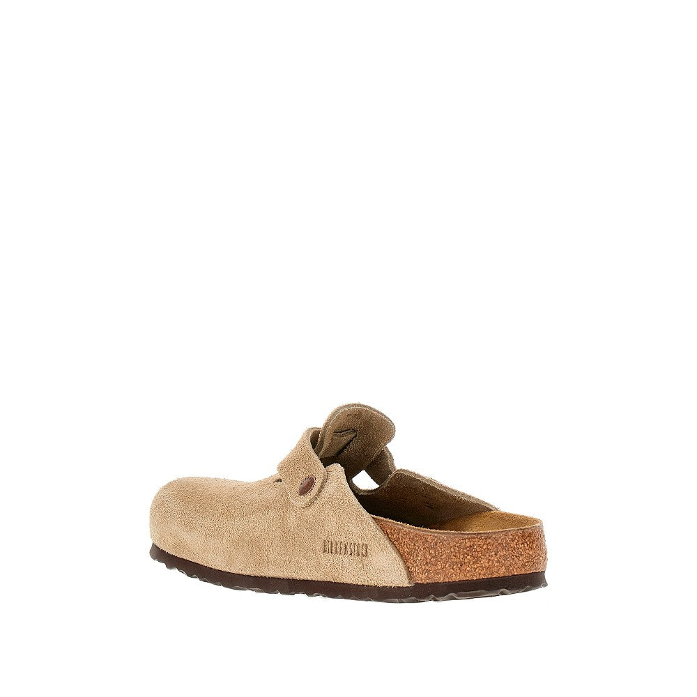 Suede leather 'Boston' sabot