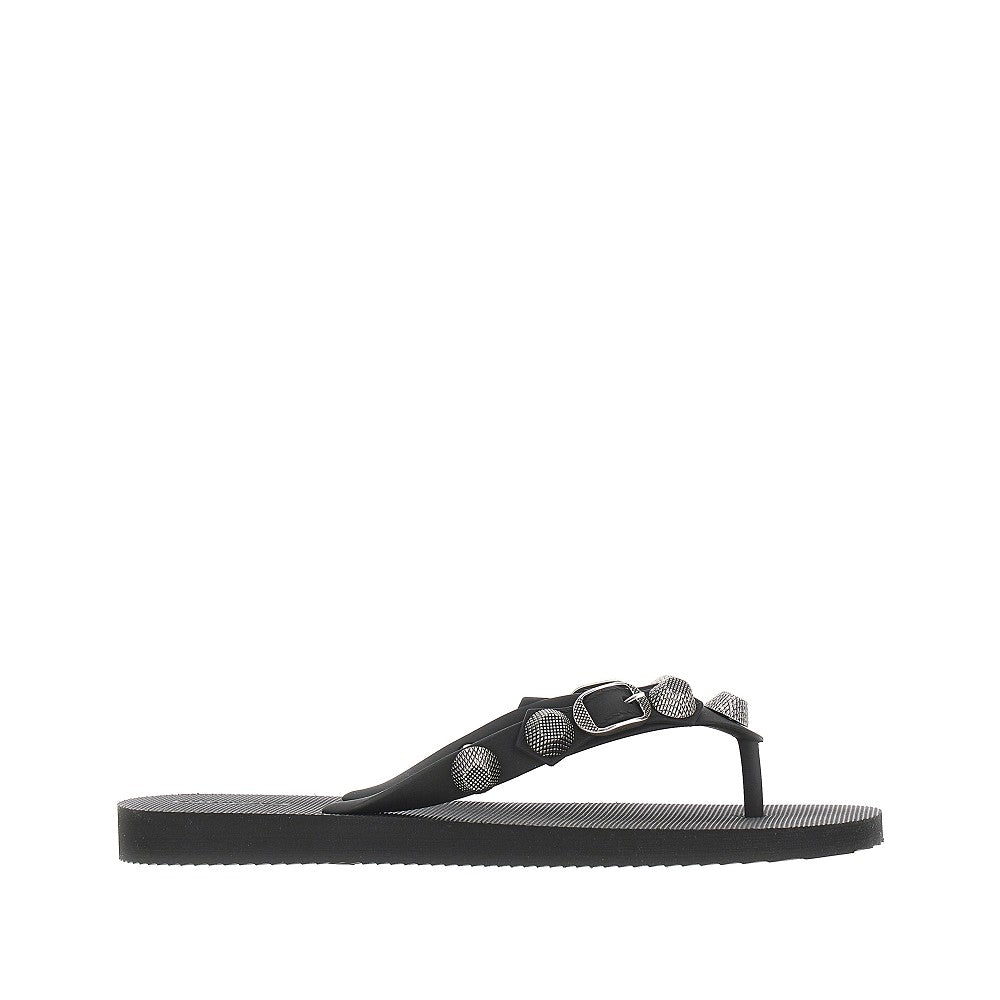 'Cagole' rubber thong slides