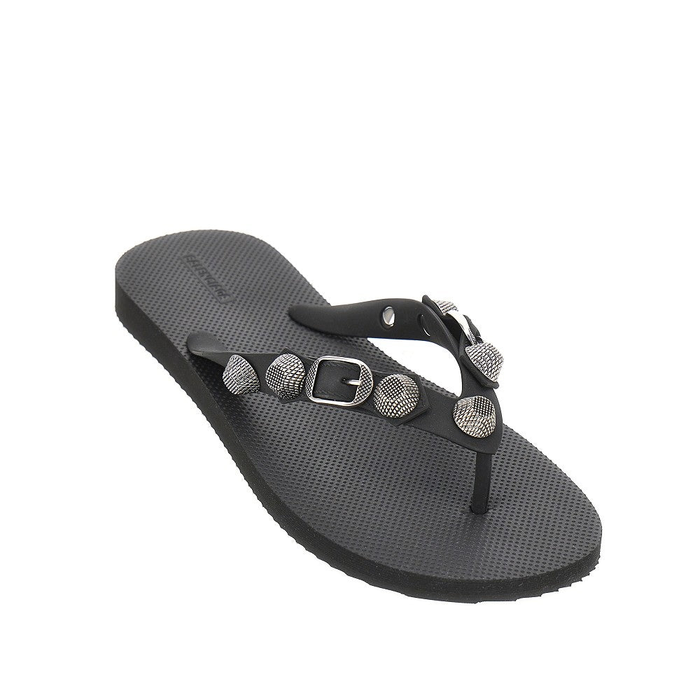 'Cagole' rubber thong slides