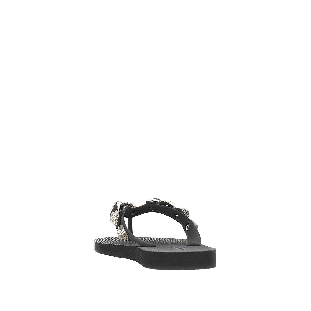 'Cagole' rubber thong slides