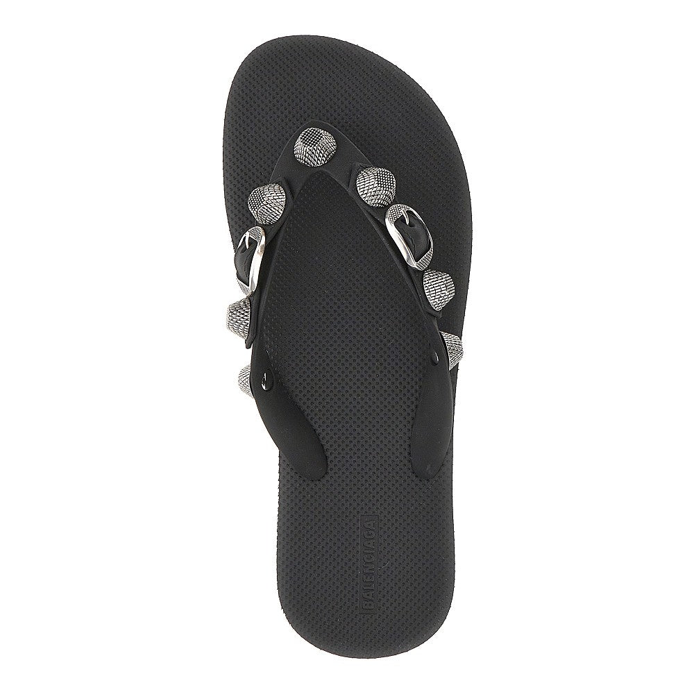 'Cagole' rubber thong slides