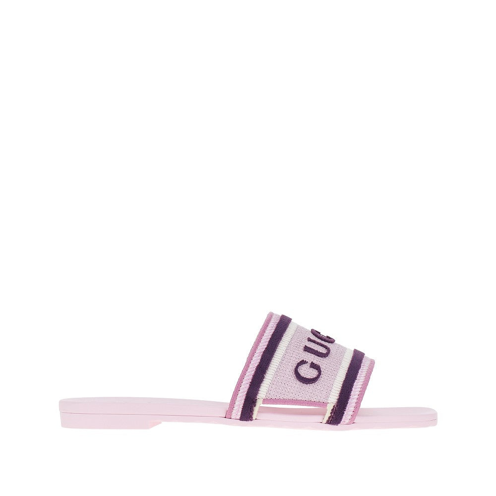 Fabric and rubber slides