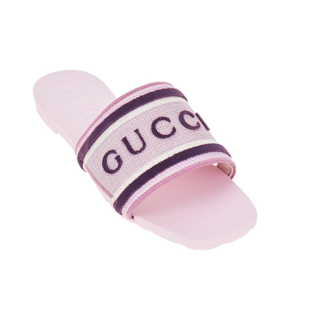 Fabric and rubber slides