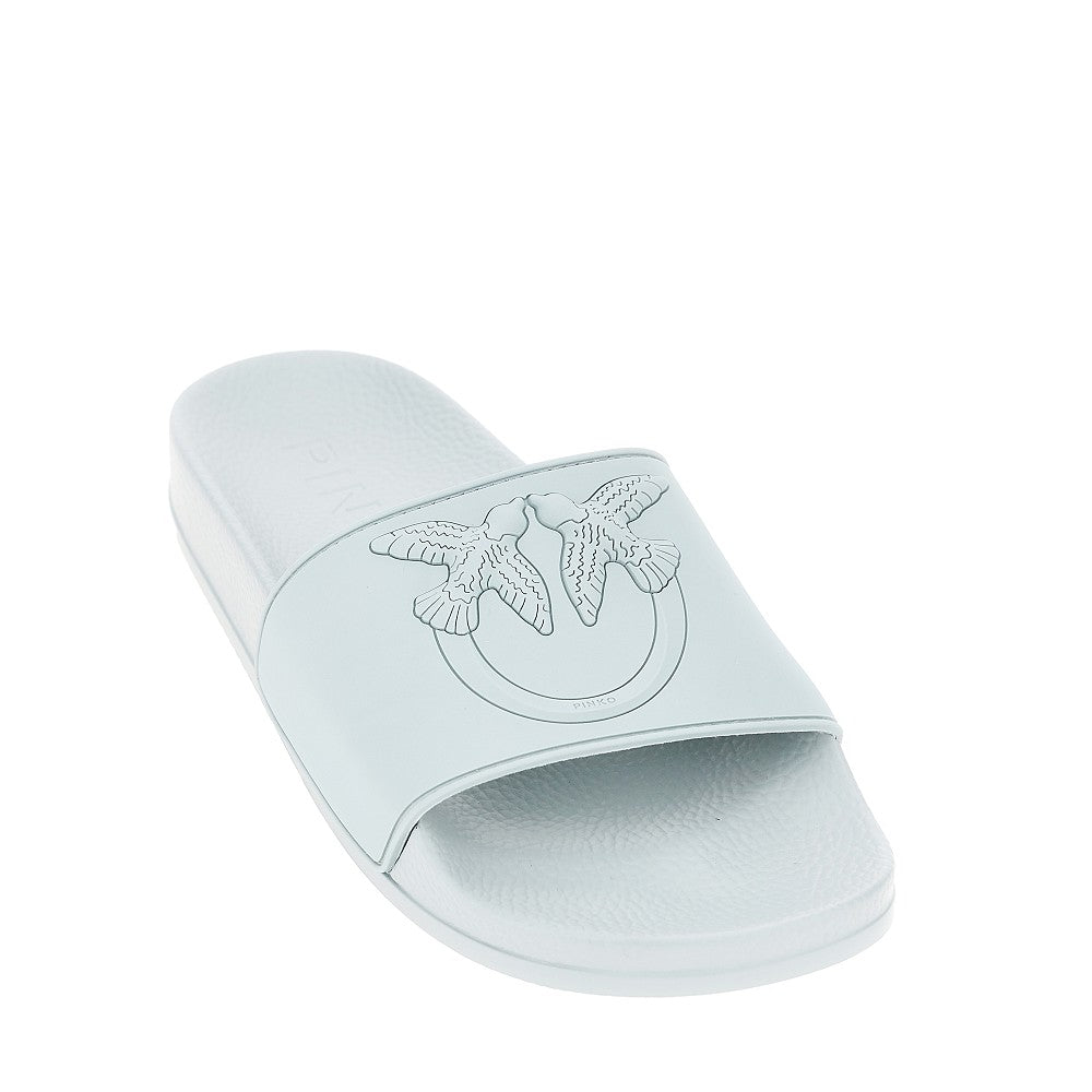 Ciabatte in gomma con logo Love Birds