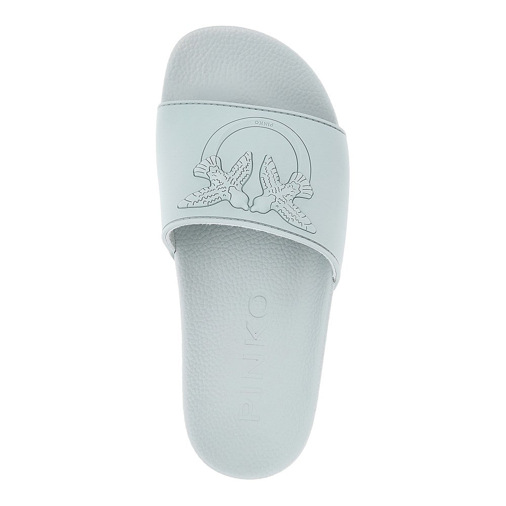 Ciabatte in gomma con logo Love Birds