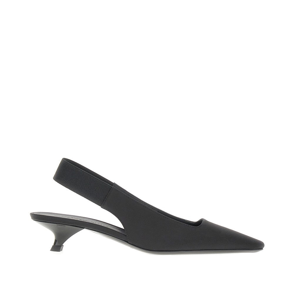 Décolleté slingback in nylon