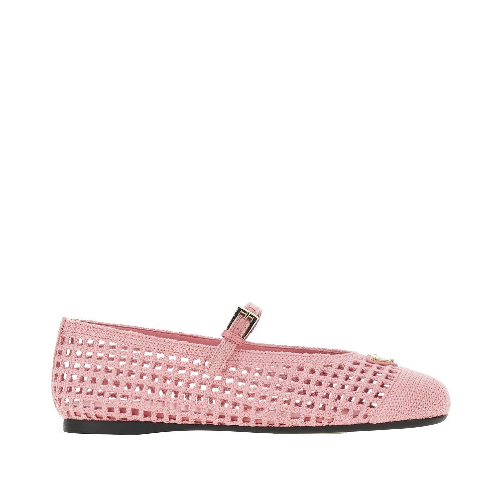 Ballerine in cotone crochet