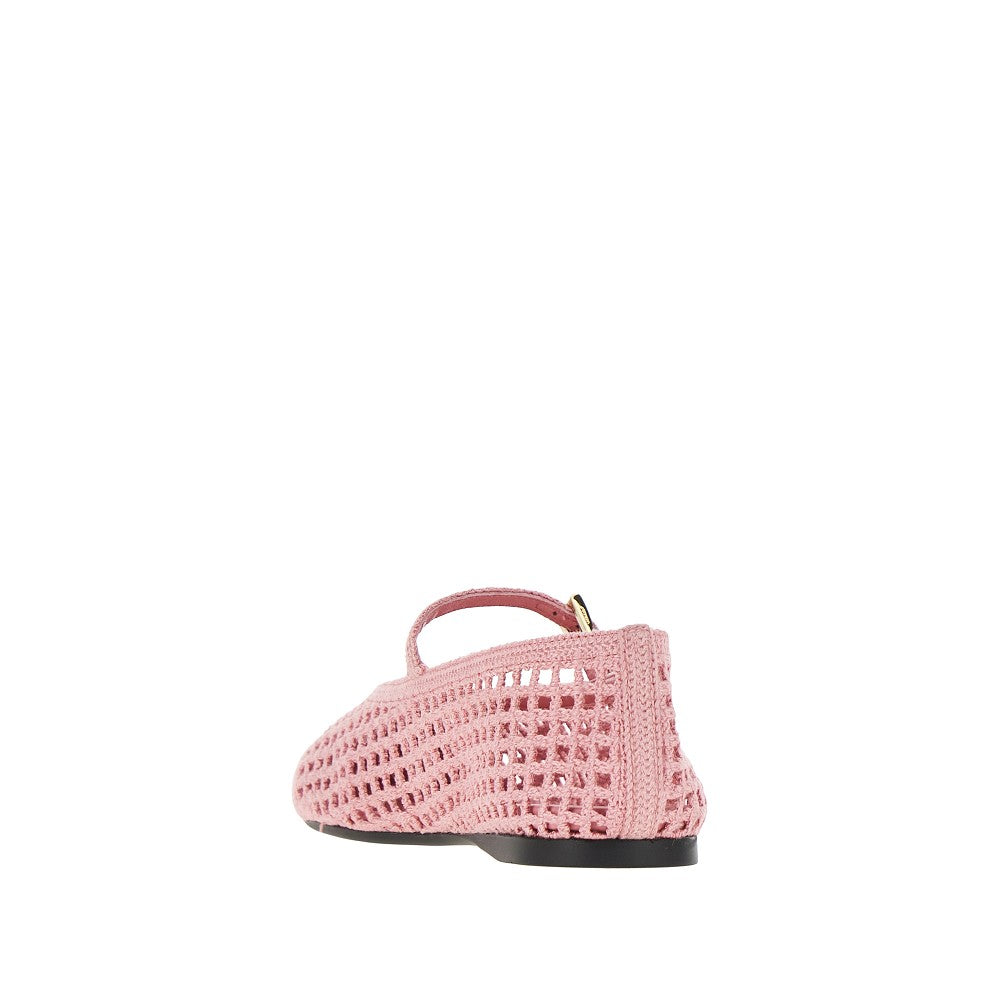 Ballerine in cotone crochet
