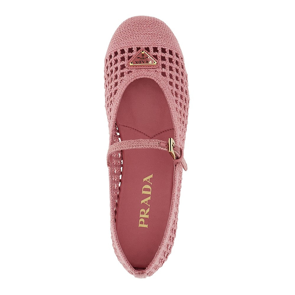 Ballerine in cotone crochet