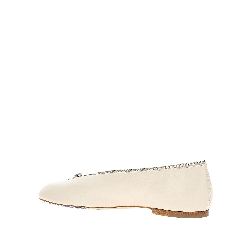 &#39;Sadler&#39; nappa leather ballerinas