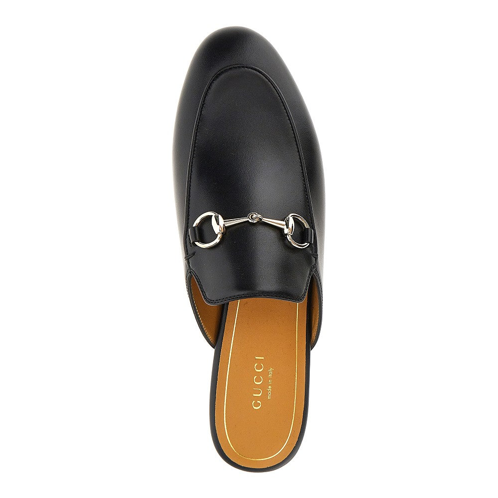 Leather 'Princetown' sabot with Horsebit