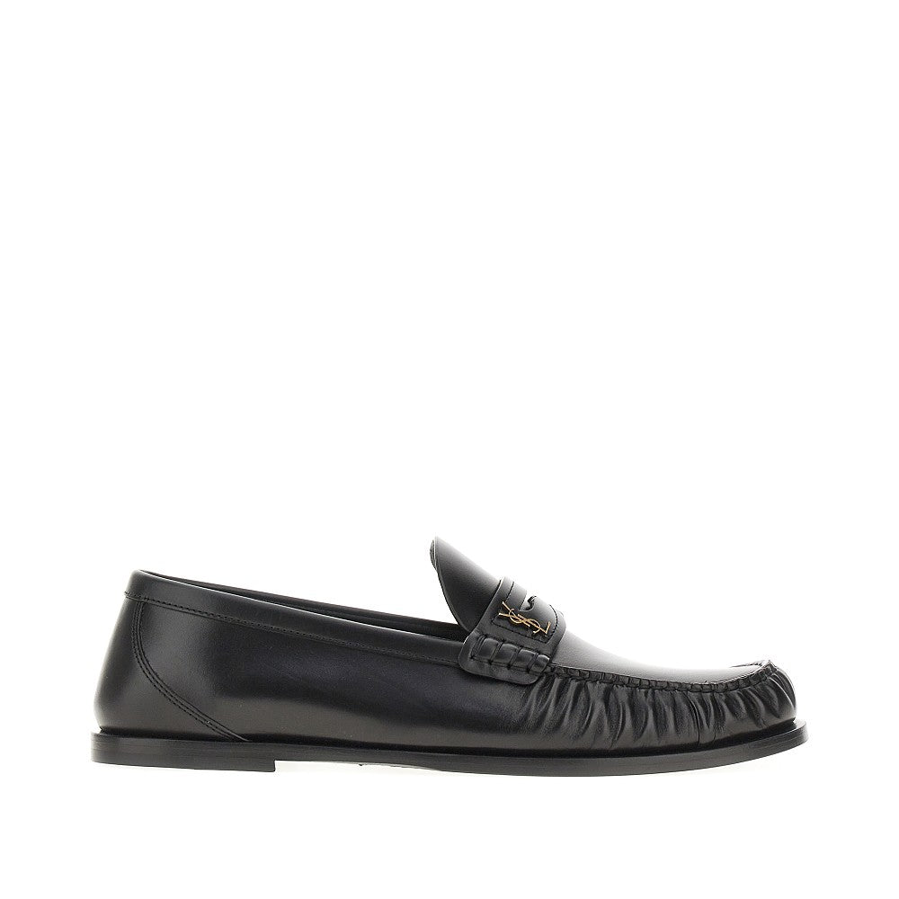Leather loafers with Cassandre logo