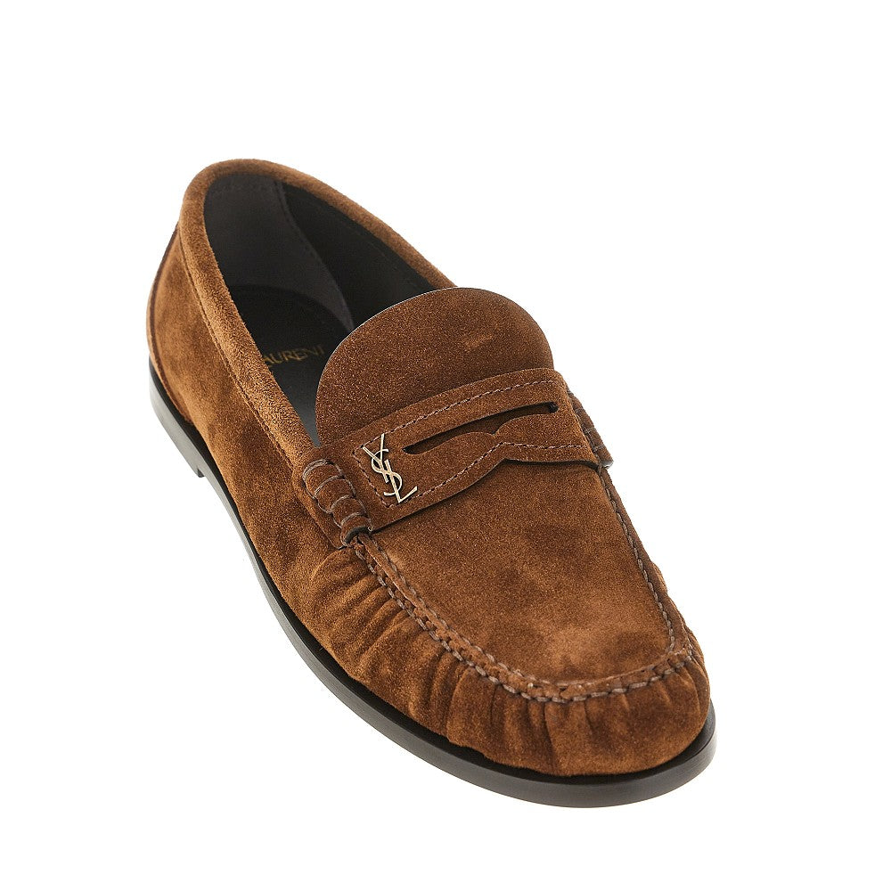 Leather loafers with Cassandre logo