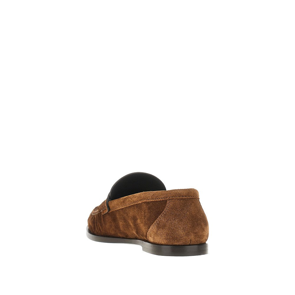 Leather loafers with Cassandre logo