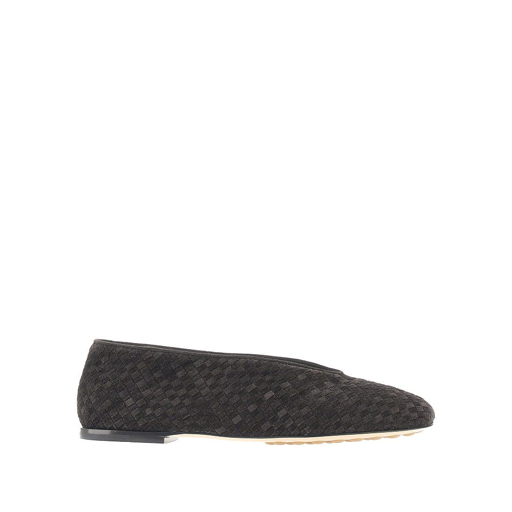 Ballerine 'Rosa' in suede Intrecciato