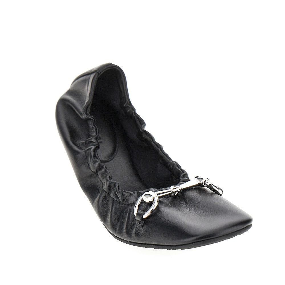 'Prima' leather ballerinas with Horsebit